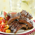 BBQ Ribs with Spicy Girls' Rub and Mop Sauce