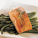 Bronzed Alaska Salmon in a Butter-Wine Sauce